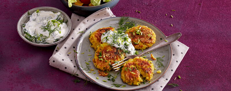 5 25 Suesslupinen Kaese Taler Mit Kraeuterquark 1920x760px Bbbe2ee4