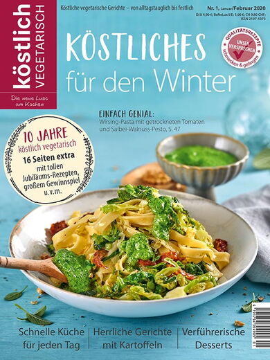 Kochzeitschrift Koestlich Vegetarisch Koestliches Fuer Den Winter Kv 1 2020 Titelseite Gross 72dpi Rgb 604x805px K5 6ef4c40e