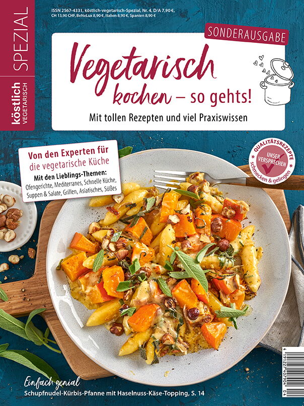 Kochzeitschrift Koestlich Vegetarisch Sonderausgabe 2020 Vegetarisch Kochen So Gehts Titelseite Rgb G 604x805px C18e9c5b