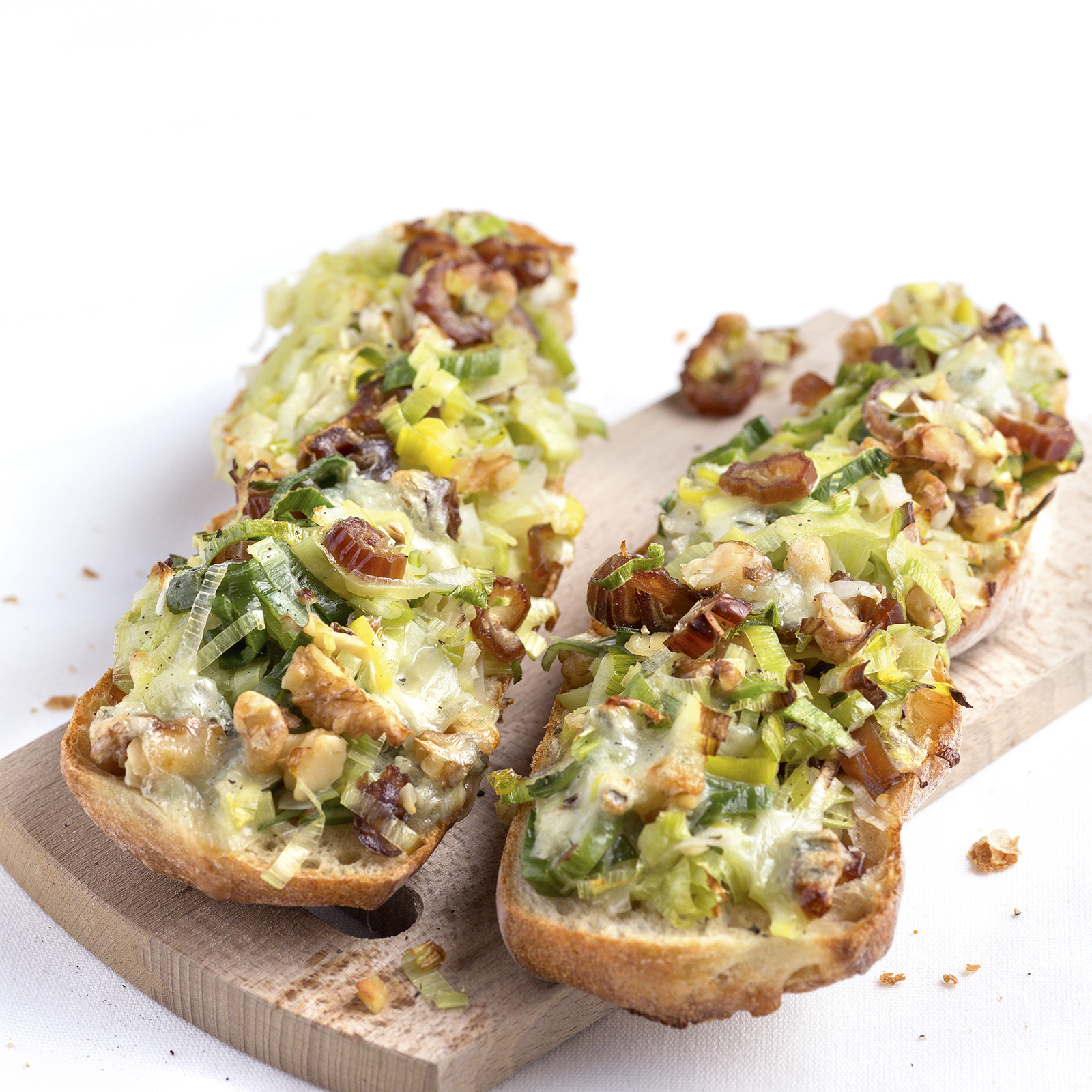 6 14 Gratinierte Lauch Gorgonzola Baguettes 1600x1600px