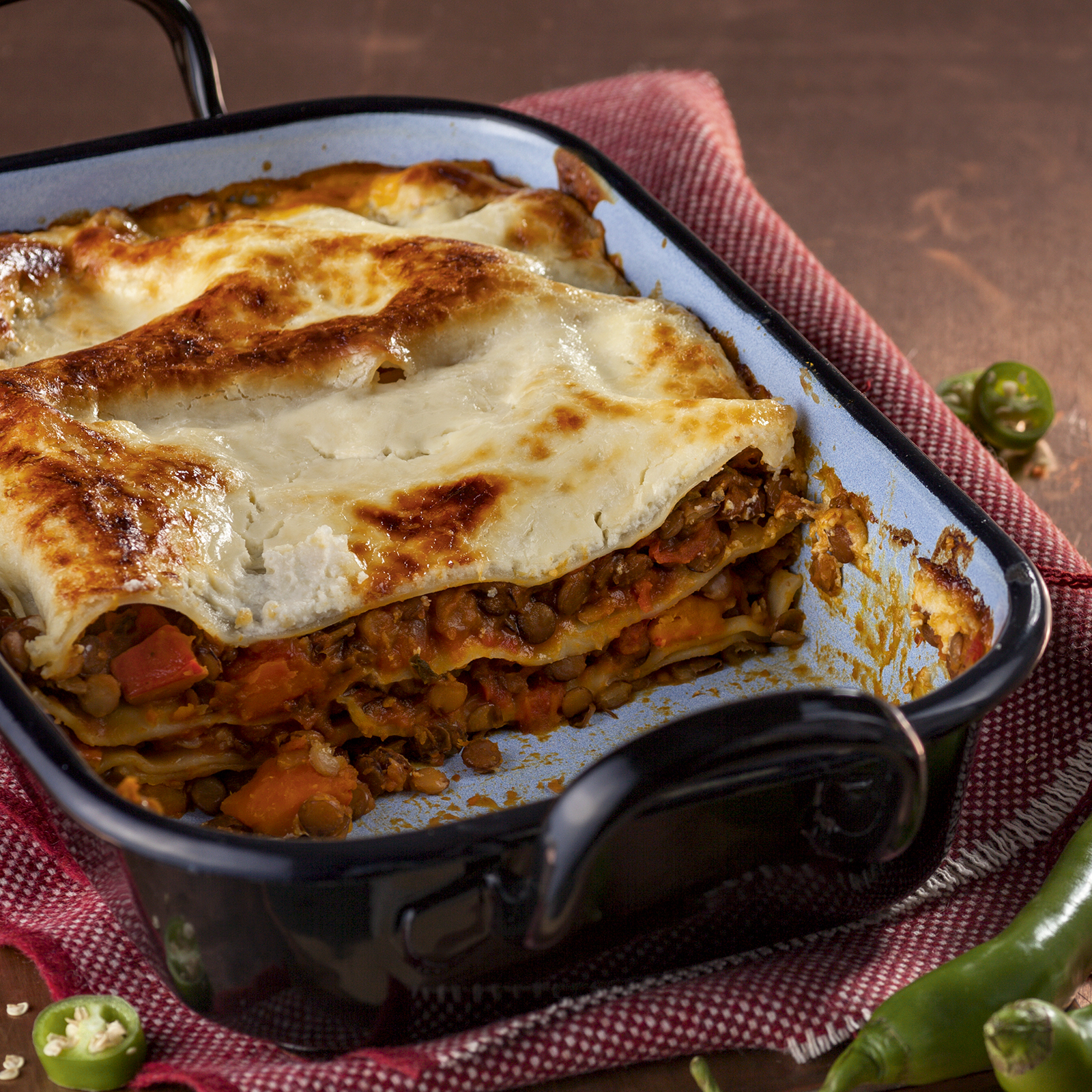 1 15 Kuerbis Linsen Lasagne 1600x1600px