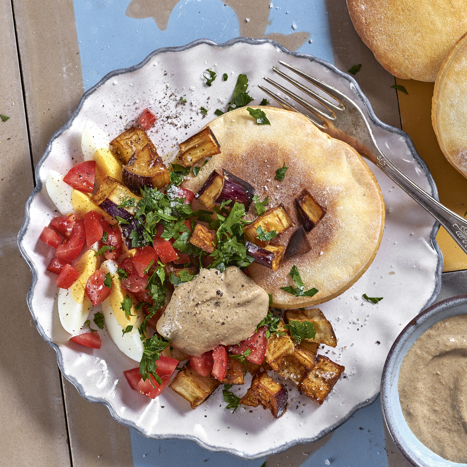 1 17 Auberginen Mit Tahinsosse 1600x1600px