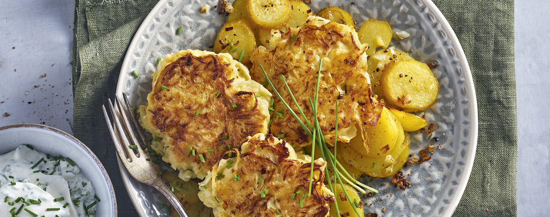 1 18 Sauerkrautpuffer Mit Wacholder Bratkartoffeln 1920x760px