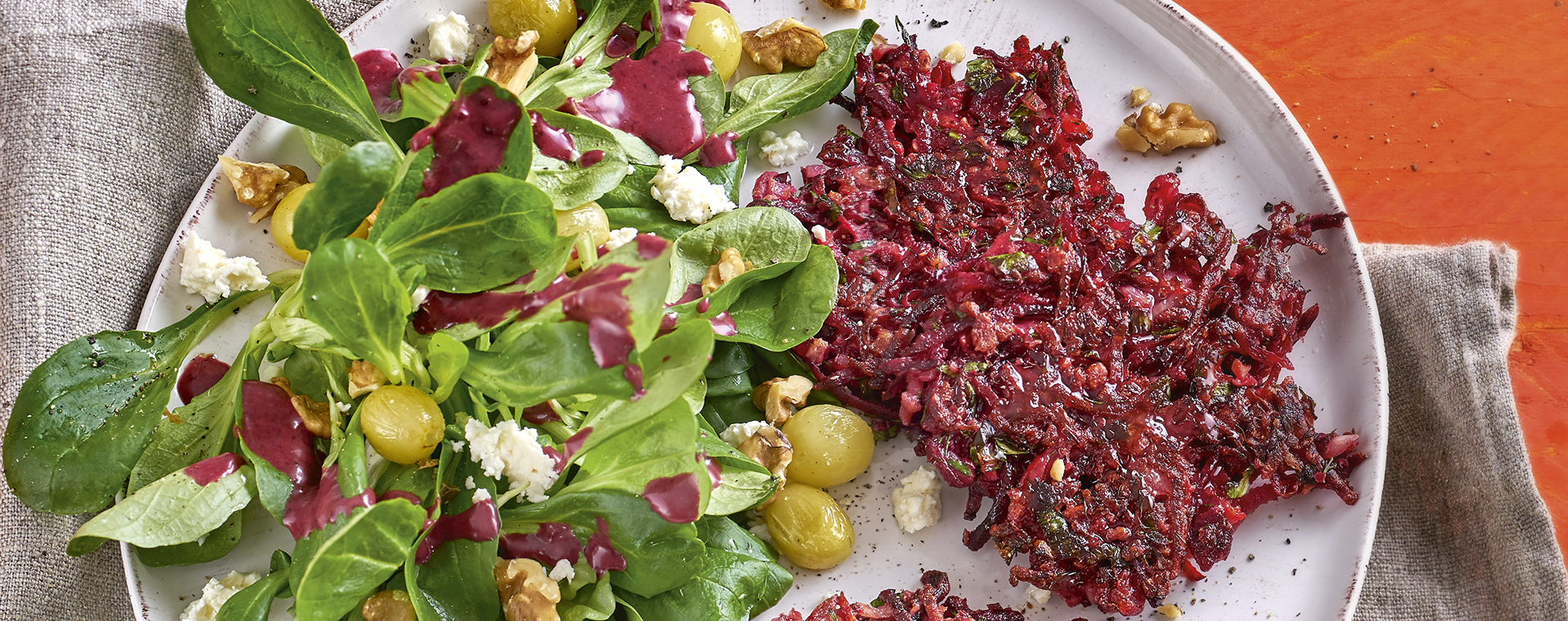 5 18 Rote Bete Puffer Mit Feldsalat 1920x760px