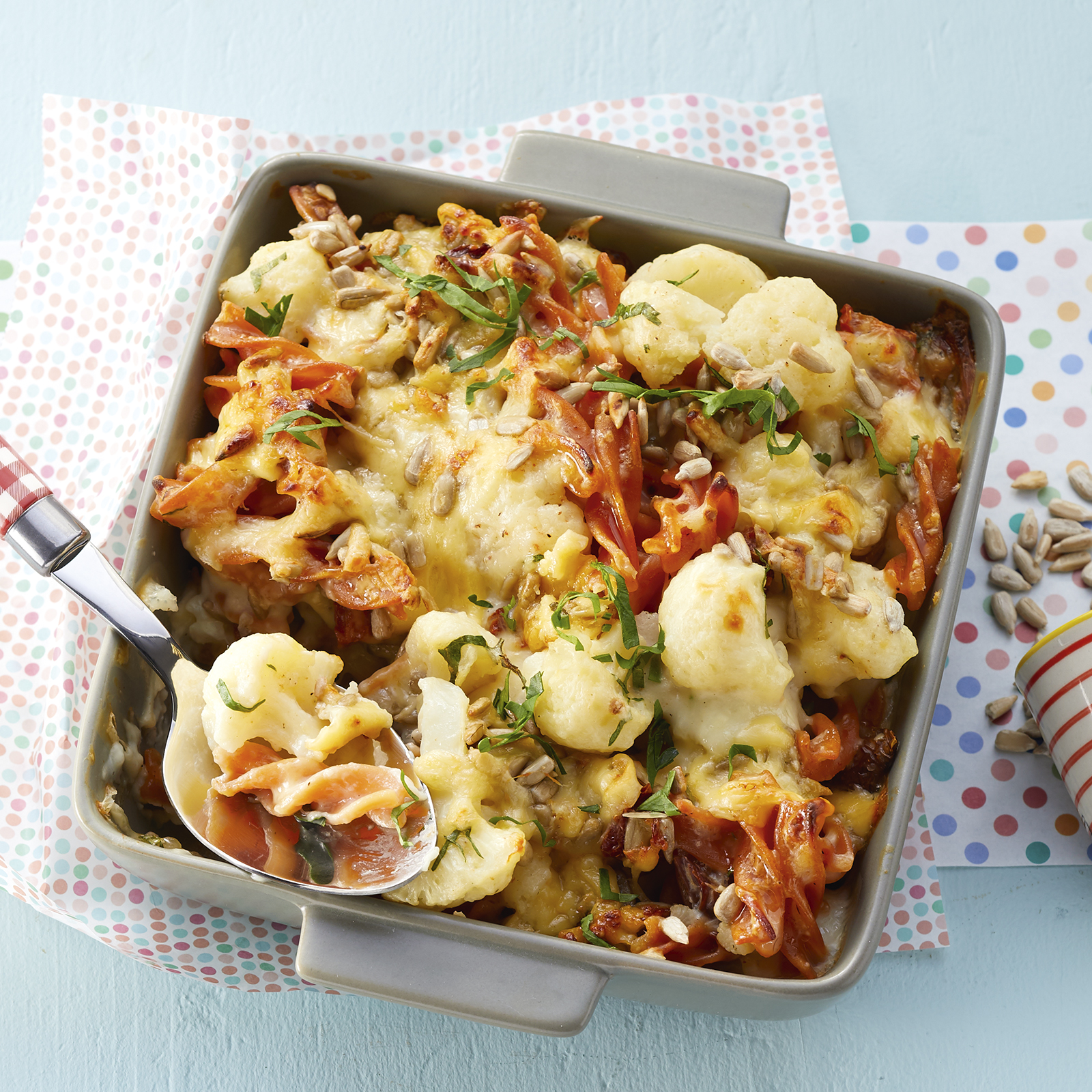 3 19 Blumenkohl Linsennudel Auflauf 1600x1600px