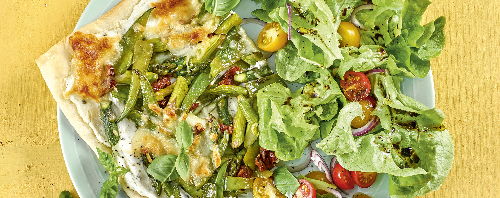 3 19 Pizza Bianca Mit Zuckerschoten 1920x760px