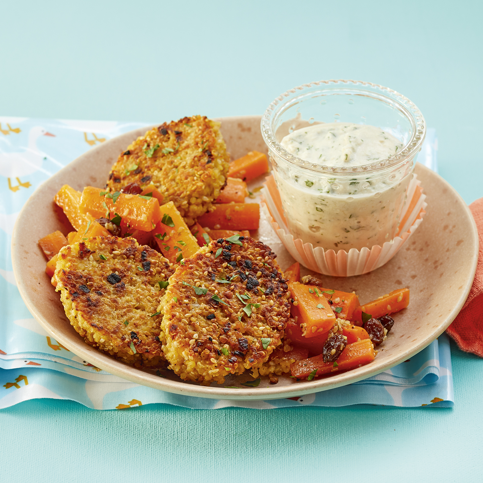 1 20 Knusprige Quinoa Hirse Bratlinge 1600x1600px