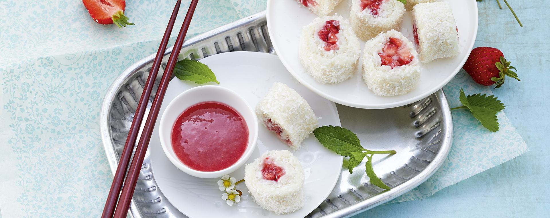 3 20 Milchreis Sushi Mit Erdbeeren 1920x760px