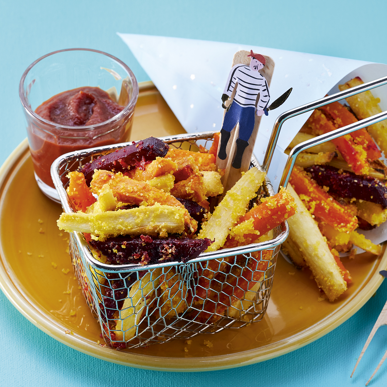 5 20 Bunte Gemuesepommes Mit Selbst Gemachtem Ketchup 1600x1600px