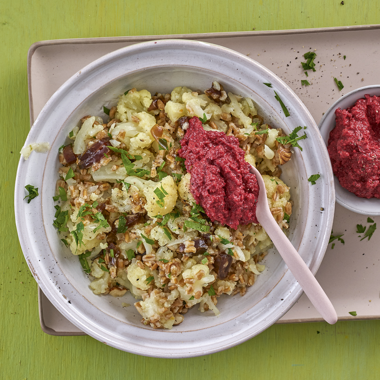 5 20 Dinkel Blumenkohl Pilaw 1600x1600px