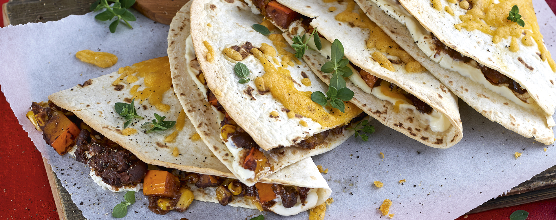 6 20 Quesadillas Mit Kuerbis Kakao Bohnen Chili 1920x760px