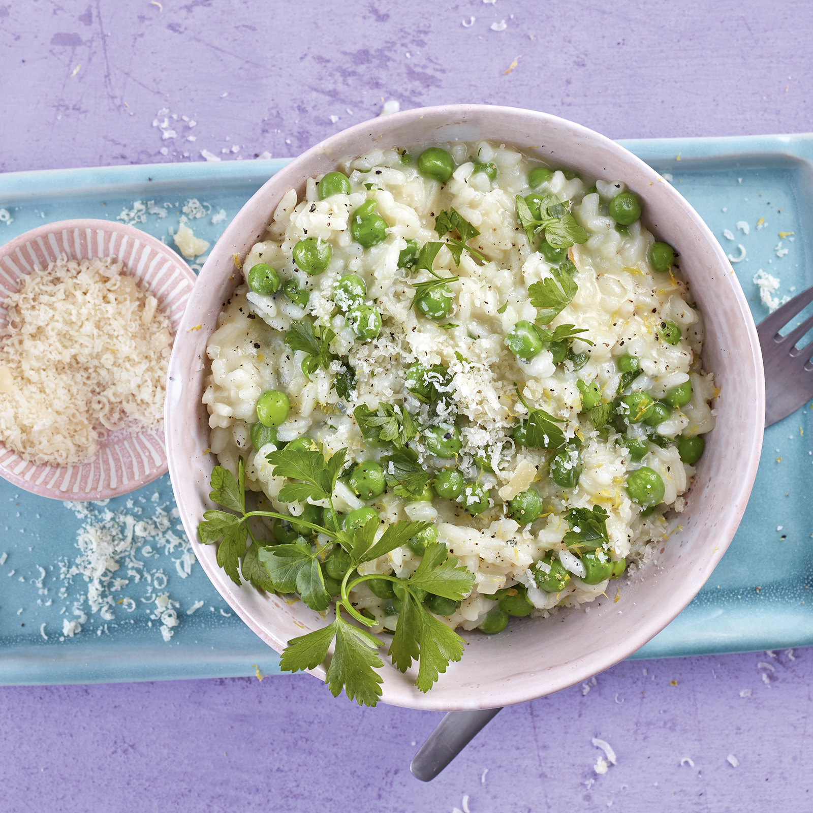 2 21 Erbsen Zitronen Risotto Mit Blaumschimmelkaese 1600x1600px