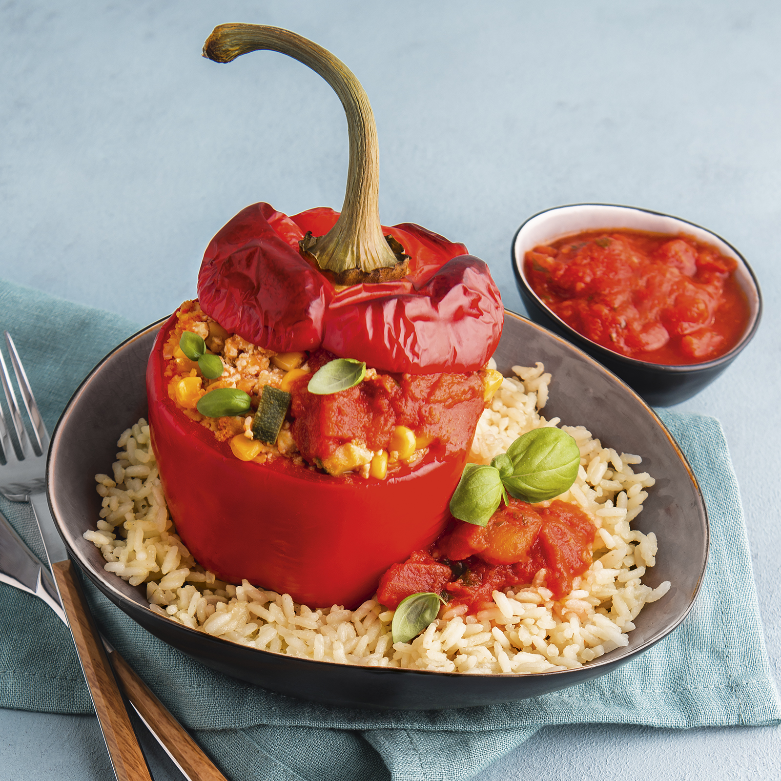 3 21 Gefuellte Paprika Mit Reis Und Tomatensosse 1600x1600px