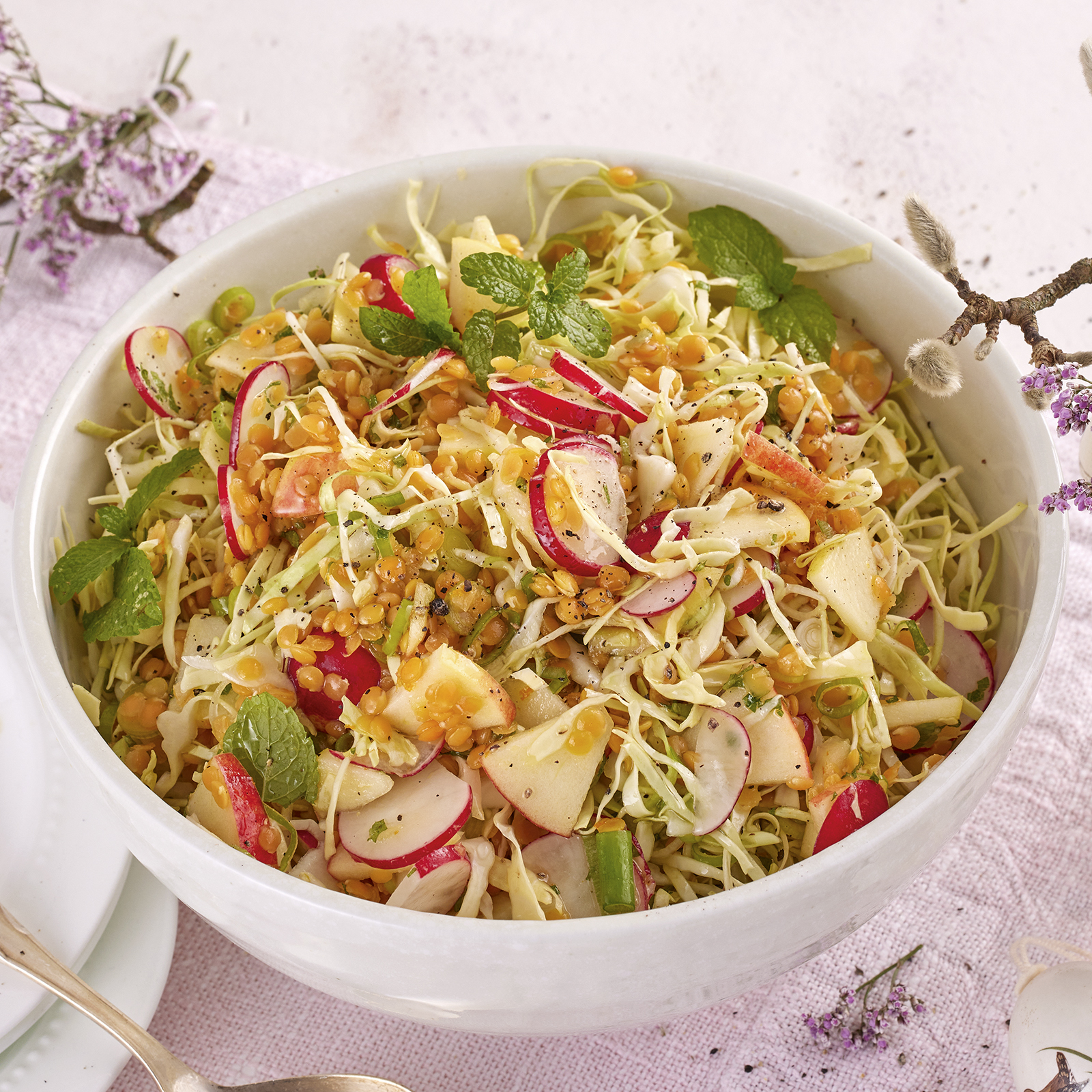 2 22 Linsen Spitzkohl Salat Mit Minze 1600x1600px