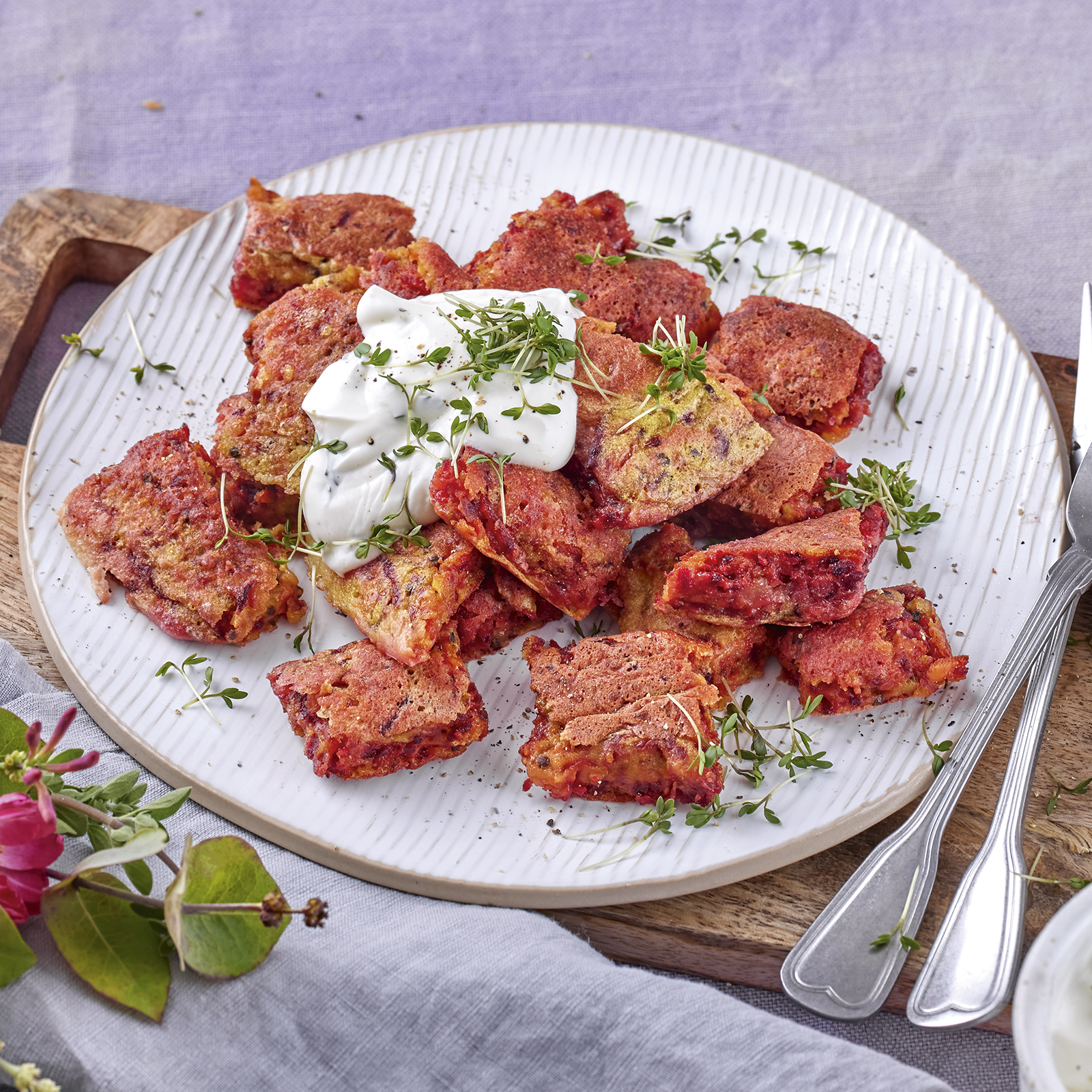 2 22 Rote Bete Schmarrn Mit Kressedip 1600x1600px