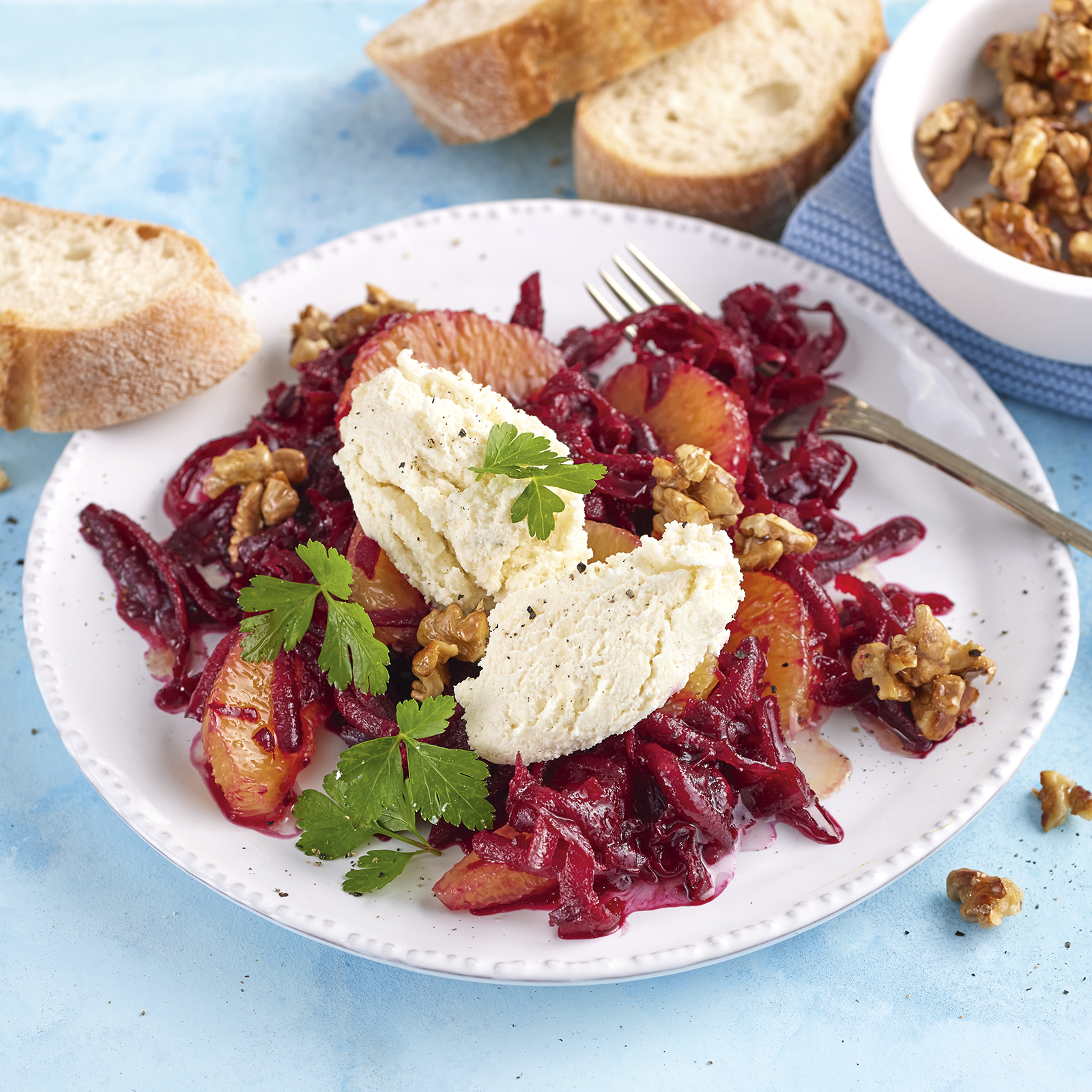 1 23 Frischkaese Meerrettich Mousse Mit Salat 1600x1600px