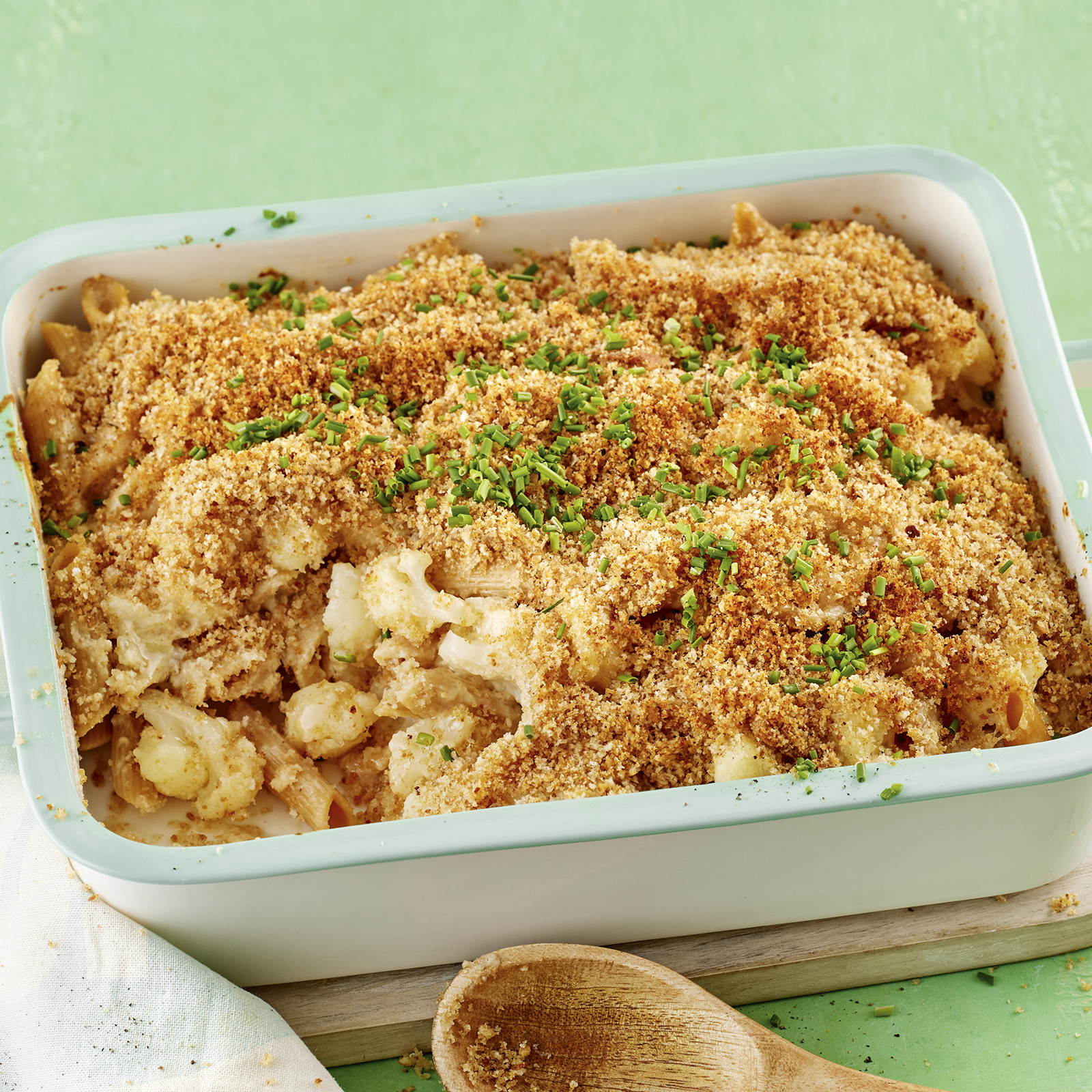 2 23 Blumenkohl Nudel Auflauf Mit Semmelbroeselkruste 1600x1600px