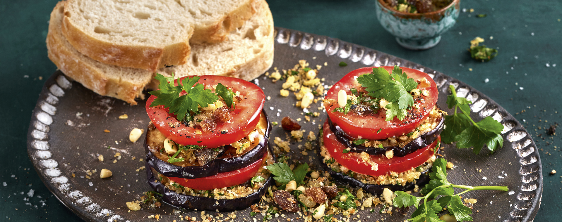 4 23 Auberginen Tuermchen Con Le Sarde 1920x760px