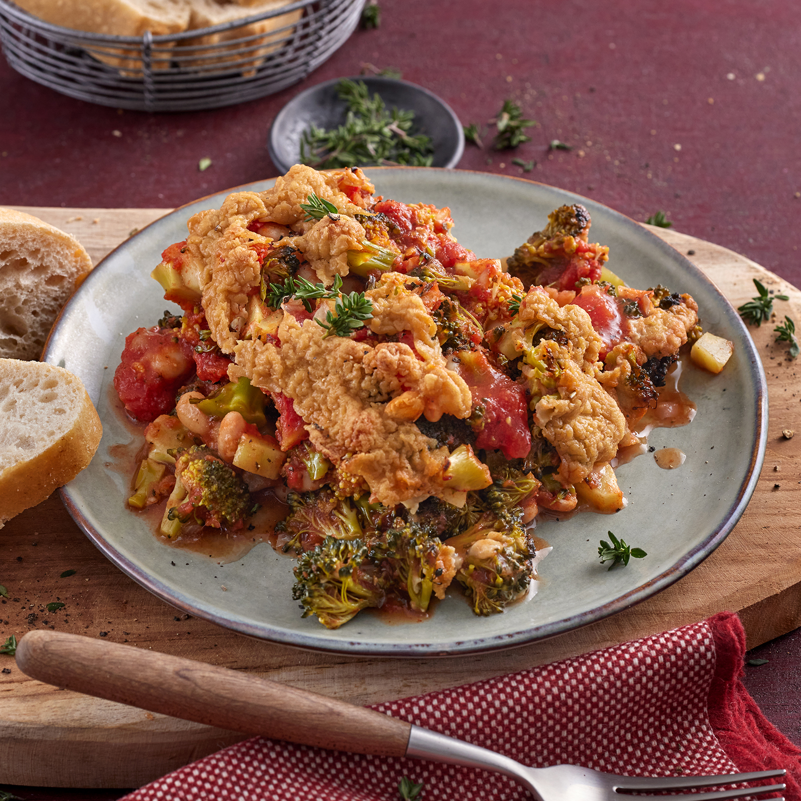 6 23 Veganer Brokkoli Alla Pizzaiola Mit Ciabatta 1600x1600px