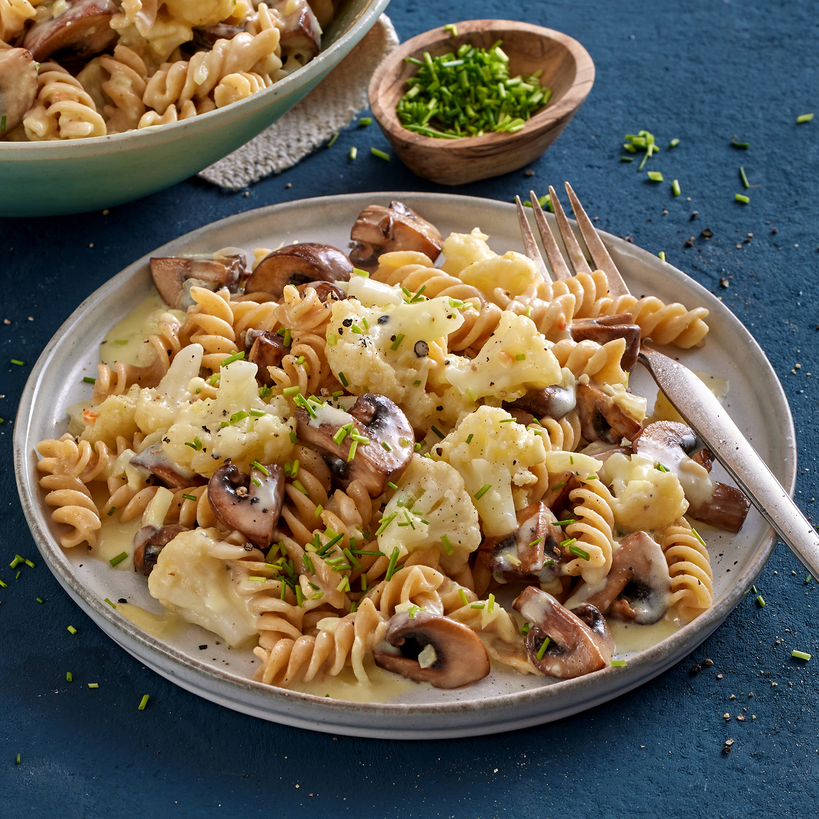 3 24 Blumenkohl Champignon Nudeltopf 1600x1600px