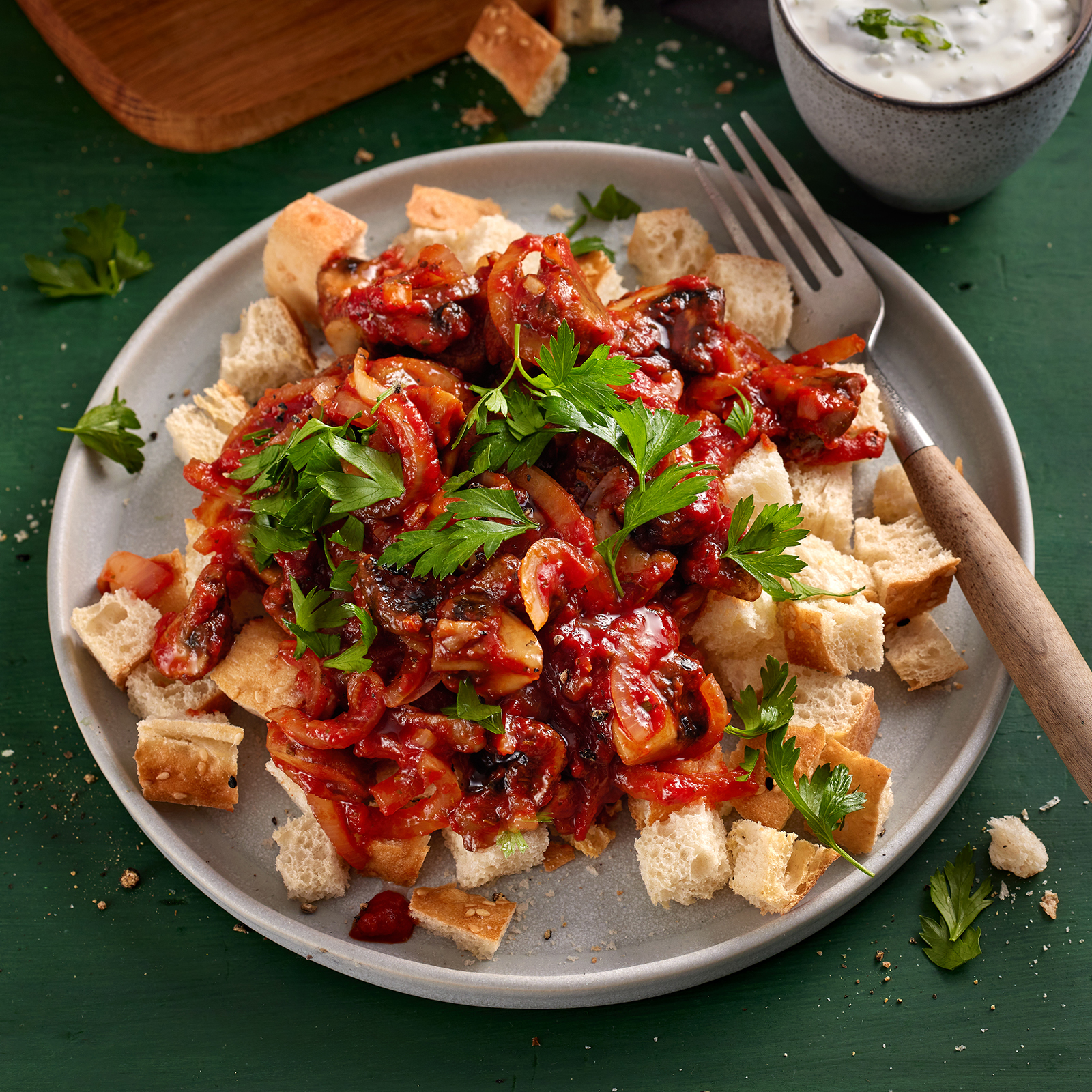 6 24 Pilzpfanne Mit Fladenbrot Und Minzjoghurt 1600x1600px