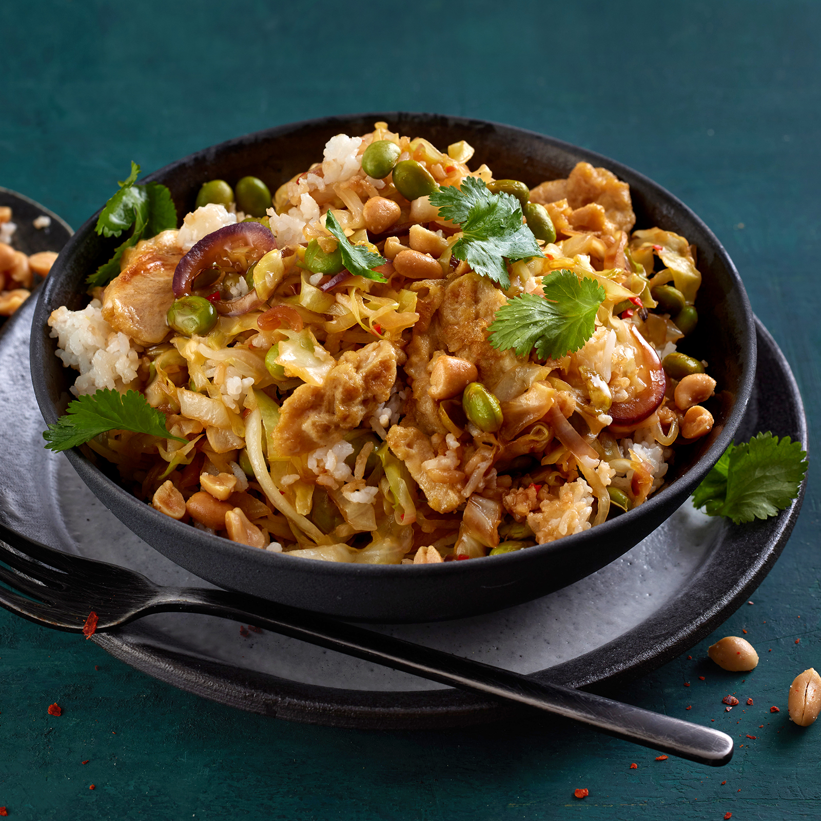 1 25 Asiatische Reispfanne Mit Spitzkohl 1600x1600px