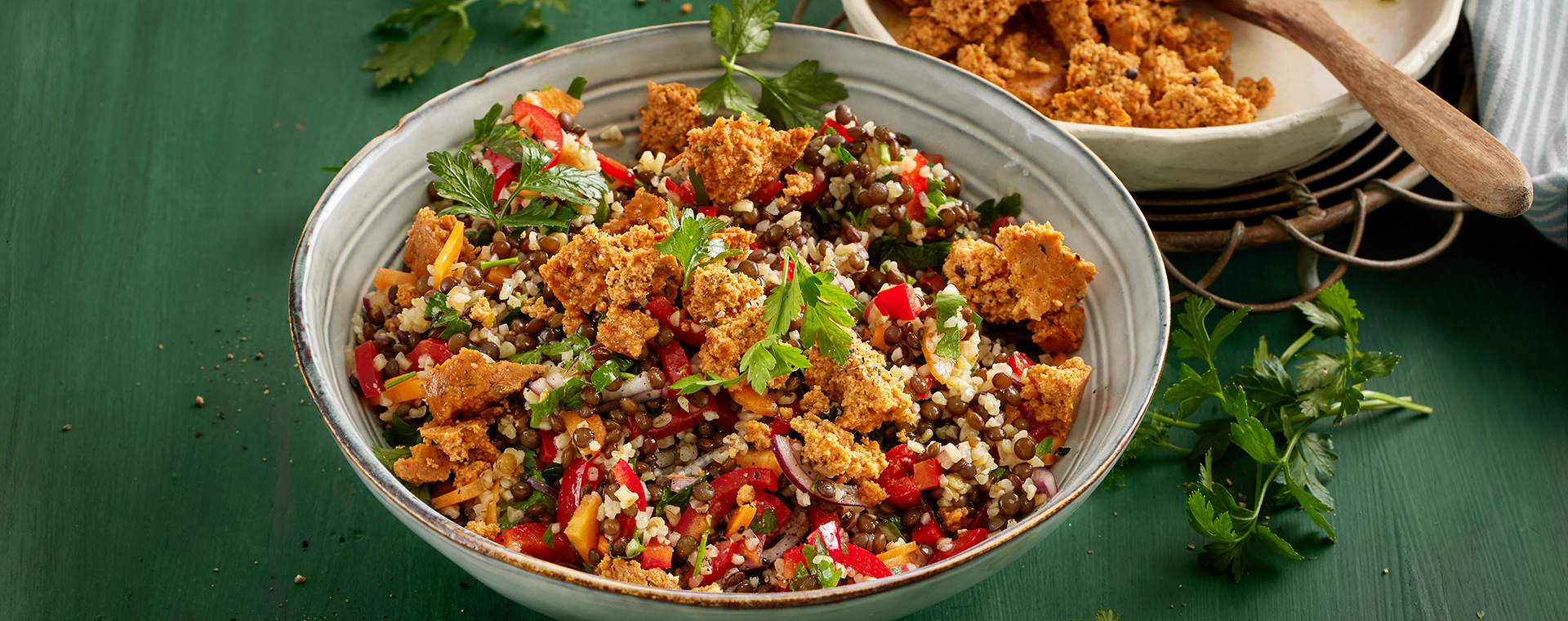 5 25 Linsen Bulgur Salat Mit Tofu Rosso 1920x760px