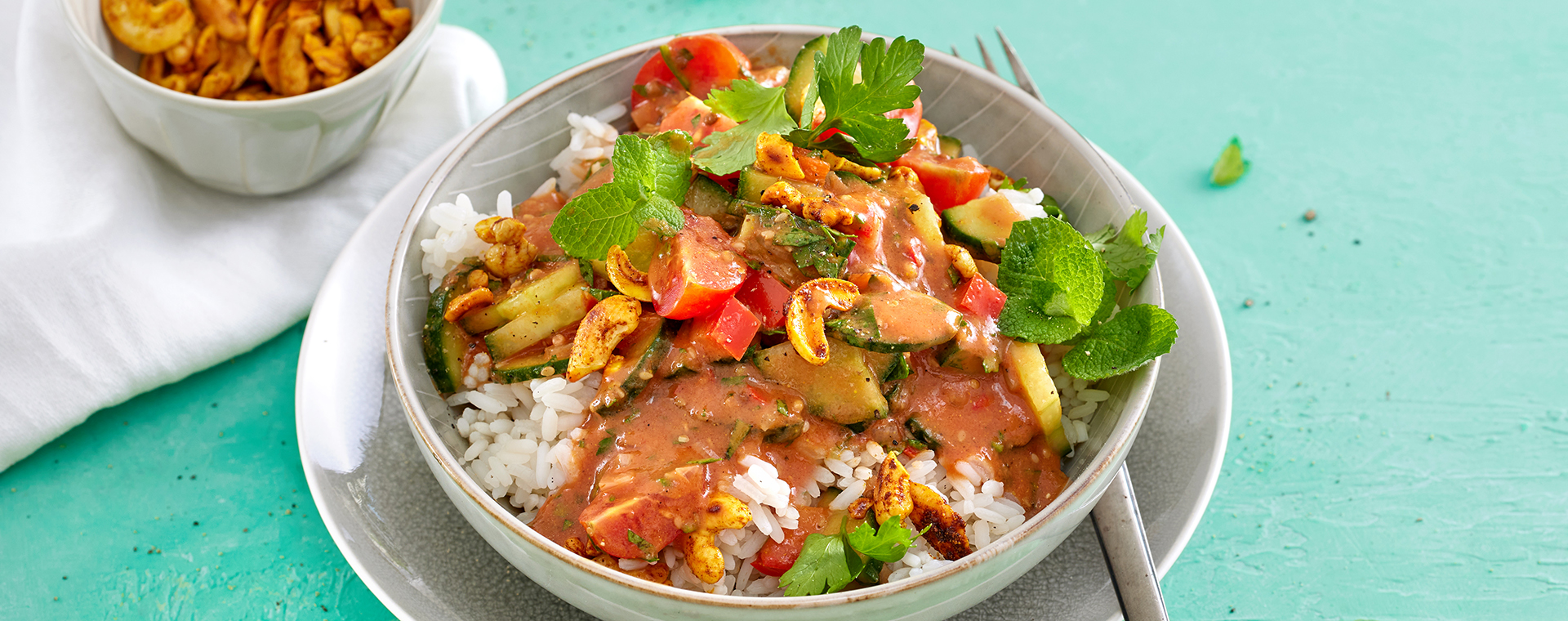 4 25 Kaltes Gurken Tomaten Curry Mit Reis 1920x760px